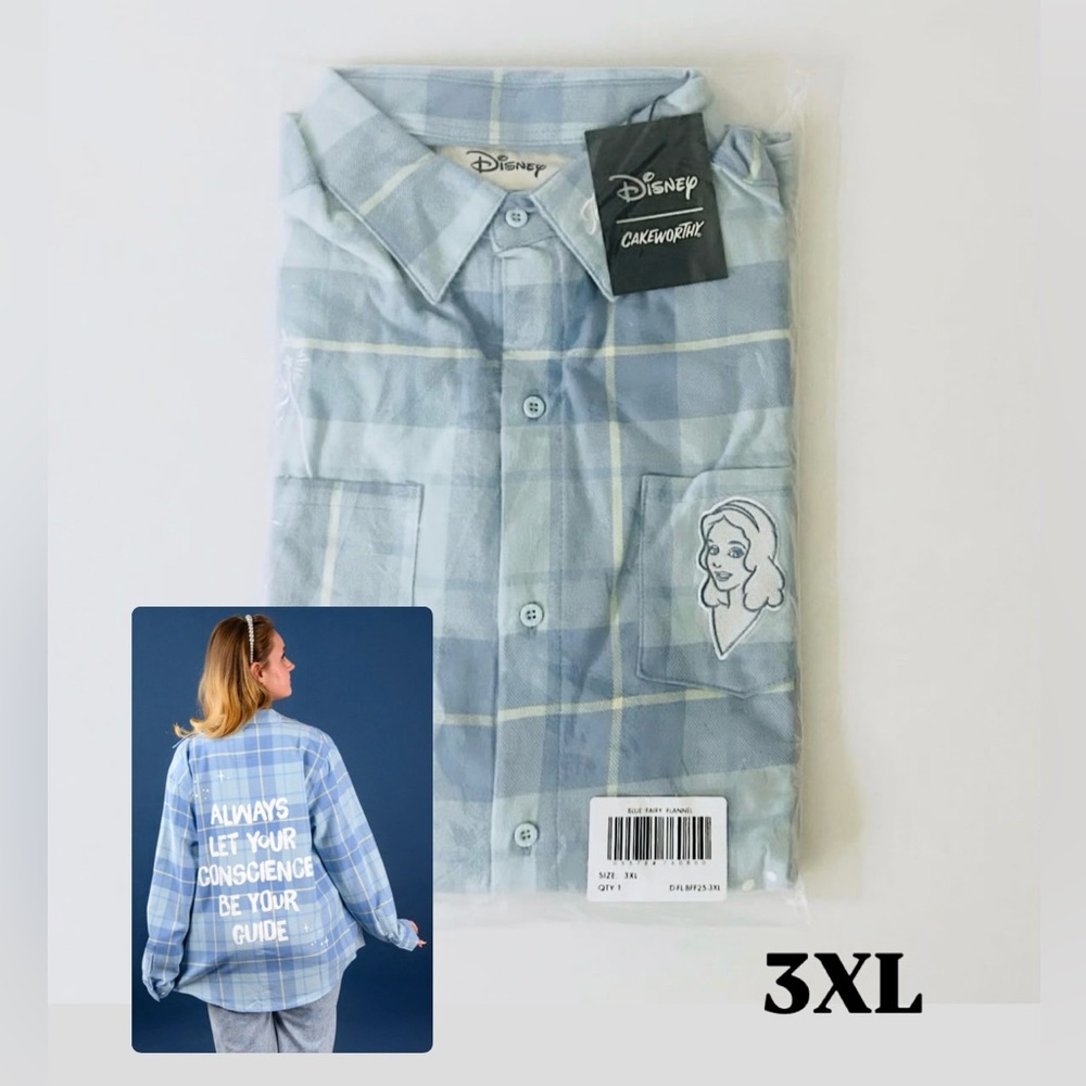 Cakeworthy Disney Pinocchio Blue Fairy Flannel Unisex Size 3XL